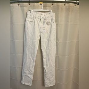 PULL&BEAR white straight-leg jeans - size 28 - NWT
